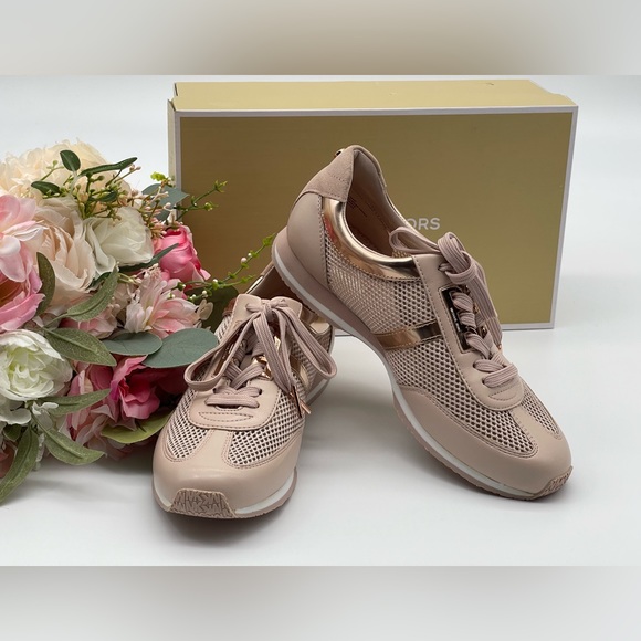 Michael Kors Trainer Pink Rose Gold Sneakers - Main Image
